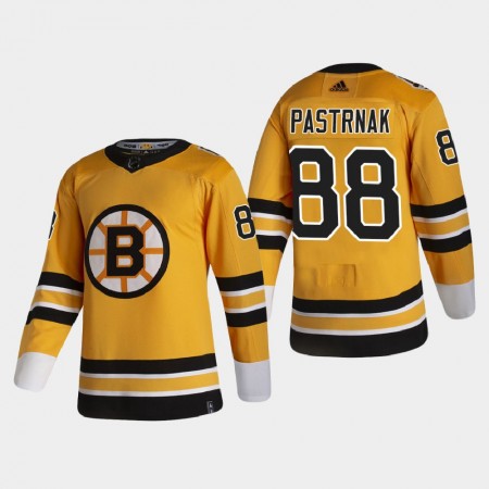 Miehille NHL Boston Bruins Pelipaita David Pastrnak 88 2020-21 Reverse Retro Authentic